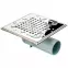 Padlóösszefolyó Axus mat 15x15 forgatható 360 FI 50 11312