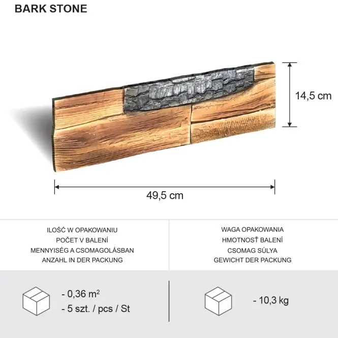 Betonkő Bark Stone,3