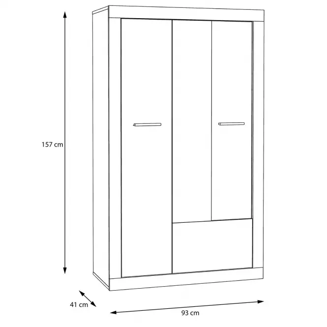 Vitrin 2D Baccio BCCV521 Tölgy Riviera,3