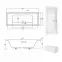Kád Quadro Slim 180/80,2