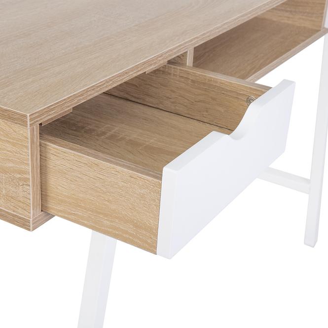 Íróasztal Nordic sonoma/fehér,3