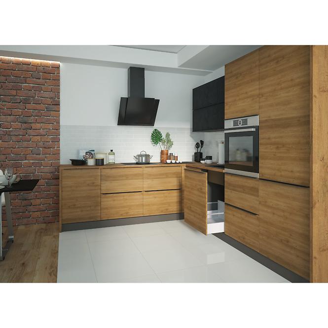 Konyhaszekrény Malmo Ares black W10/60  lava