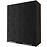 Konyhaszekrény Malmo Ares black W4/80  lava