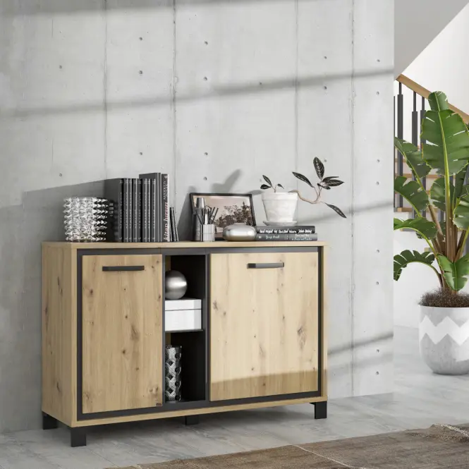 Komód L Trondheim 2D TDHK232L Tölgy Aristan,9