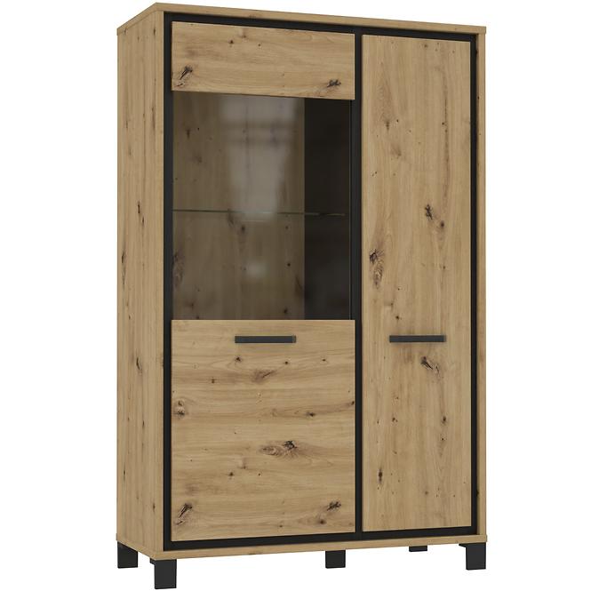 Vitrin L Trondheim 2D TDHV622L Tölgy Artisan