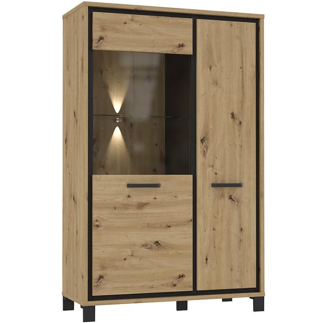 Vitrin L Trondheim 2D TDHV622L Tölgy Artisan