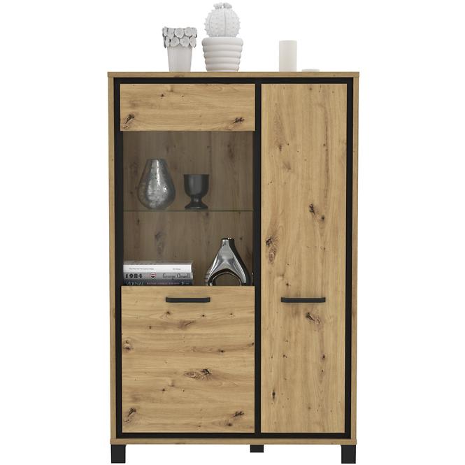 Vitrin L Trondheim 2D TDHV622L Tölgy Artisan