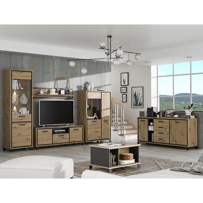 Vitrin L/P Trondheim 2D TDHV712 Tölgy Artisan,7