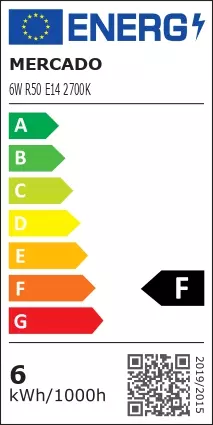 Izzó LED EM 6W R50 E14 2700K
