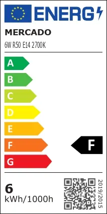 Izzó LED EM 6W R50 E14 2700K,4