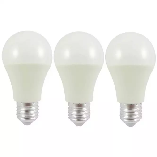 Izzó LED A60 10W E27 800LM 2700K (3-PACK)