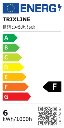 Izzó LED P45 6W E14 535LM 6500K (3-PACK),4