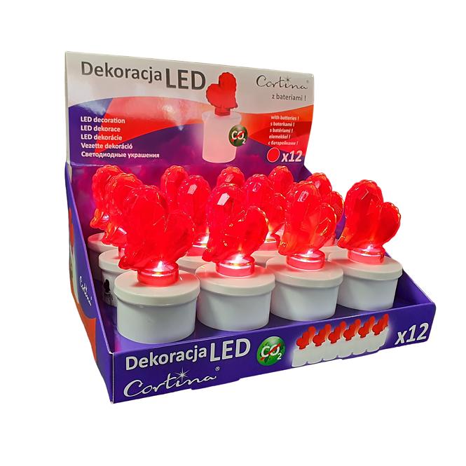 Heart LED 2/15/WLC/HRT/DIS bat,2