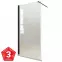 Zuhanyfal WALK-IN Fiord 100x195 fekete profil,3