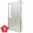 Zuhanyfal WALK-IN Leaf 90+30x195 króm profil