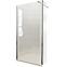 Zuhanyfal WALK-IN Leaf 90+30x195 króm profil,3
