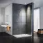 Zuhanyfal WALK-IN Soft 100x195 króm profil,5