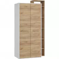 Szekrény RIO P2D craft fehér/arany