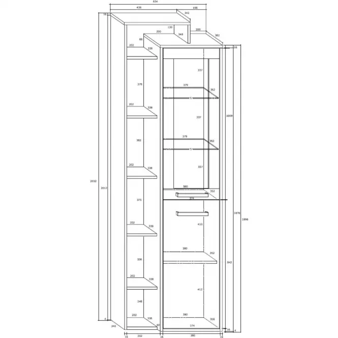 Vitrin RIO L1D craft fehér/arany
