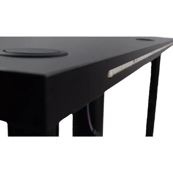 Asztal gamerek számára 136x66x28 Model 2 fekete Low