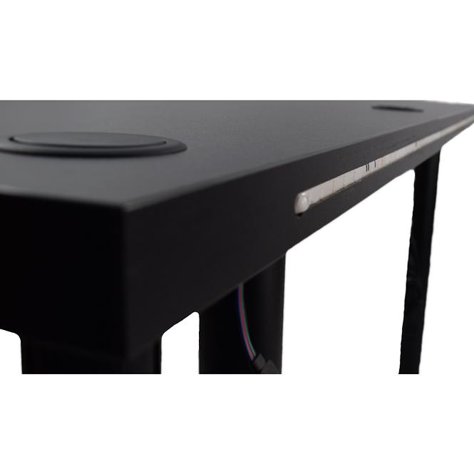 Asztal gamerek számára 136x66x28 Model 2 fekete Low
