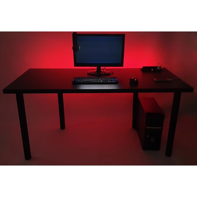 Asztal gamerek számára 136x66x28 Model 2 fekete Low