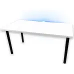 Asztal gamerek számára 136x66x28 Model 1 fehér Top