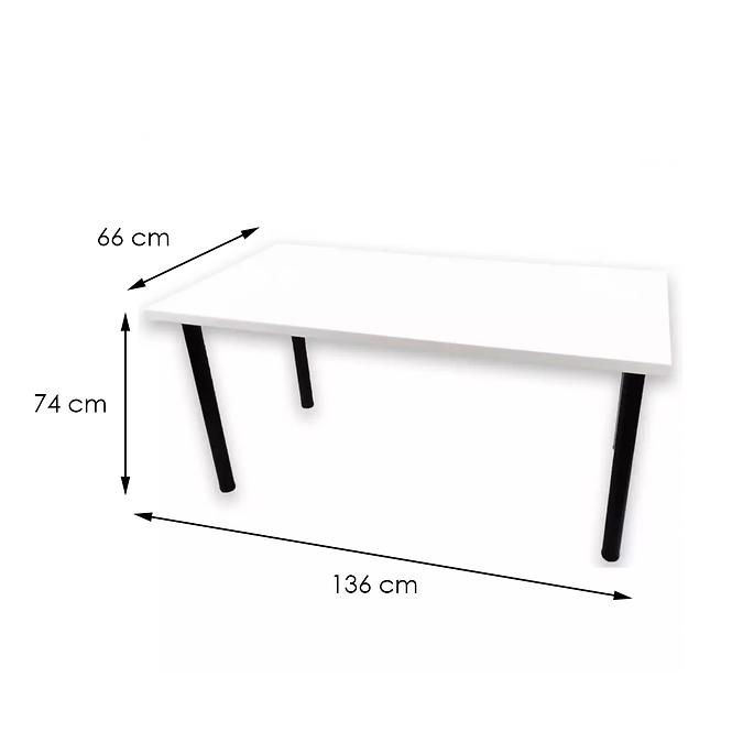 Asztal gamerek számára 136x66x28 Model 1 fehér Top