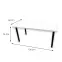 Asztal gamerek számára 136x66x28 Model 1 fehér Top,2