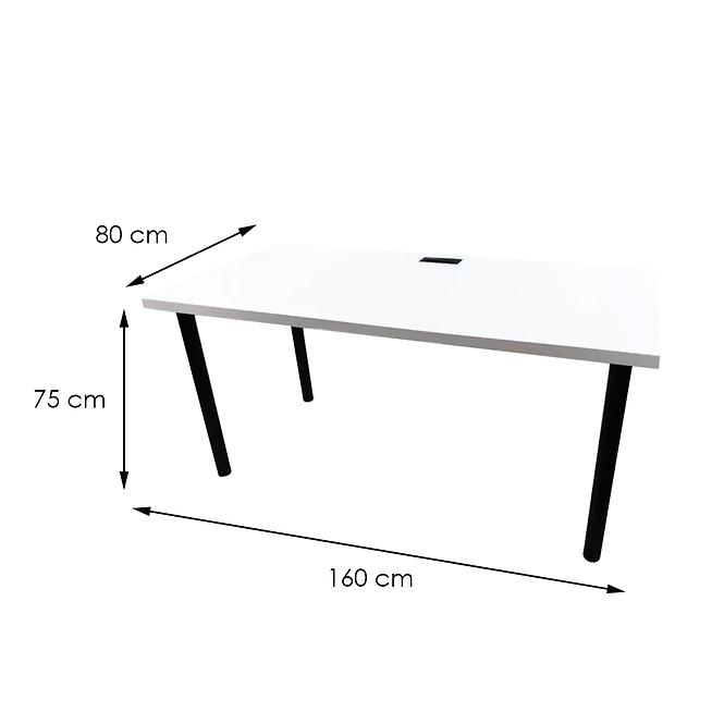 Asztal A Játékos Számára 160x80x36 Model 2 fehér Top