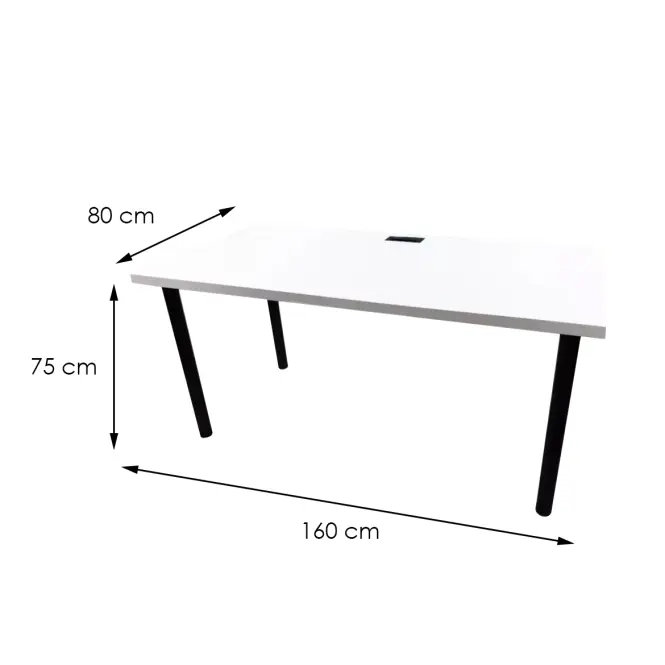 Asztal gamerek számára 160x80x36 Model 2 fehér Top,2
