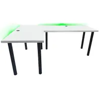 Asztal gamerek számára 136x66x28 Model 2 fehér Low