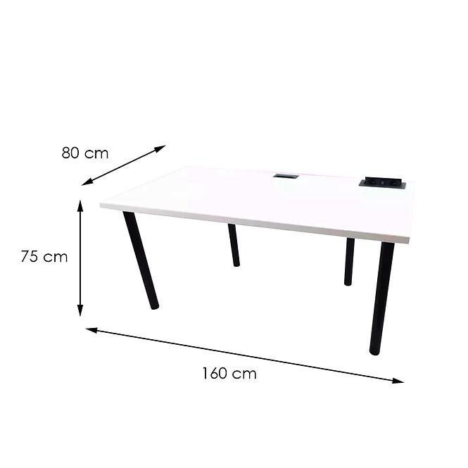 Asztal gamerek számára 160x80x36 Model 3 fehér Top