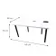 Asztal gamerek számára 160x80x36 Model 3 fehér Top,2