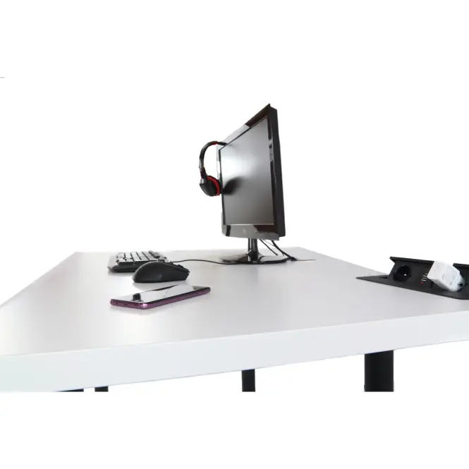 Asztal gamerek számára 160x80x36 Model 3 fehér Top
