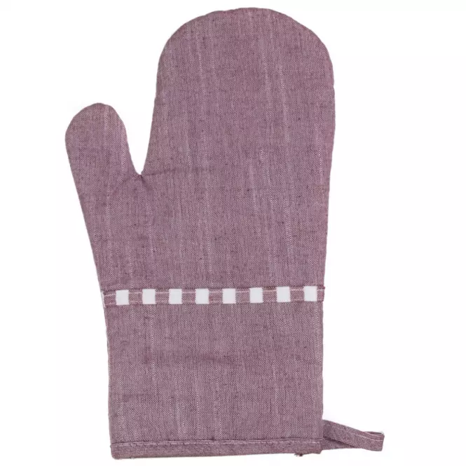 konyhai kesztyű denim 18x30cm bordó