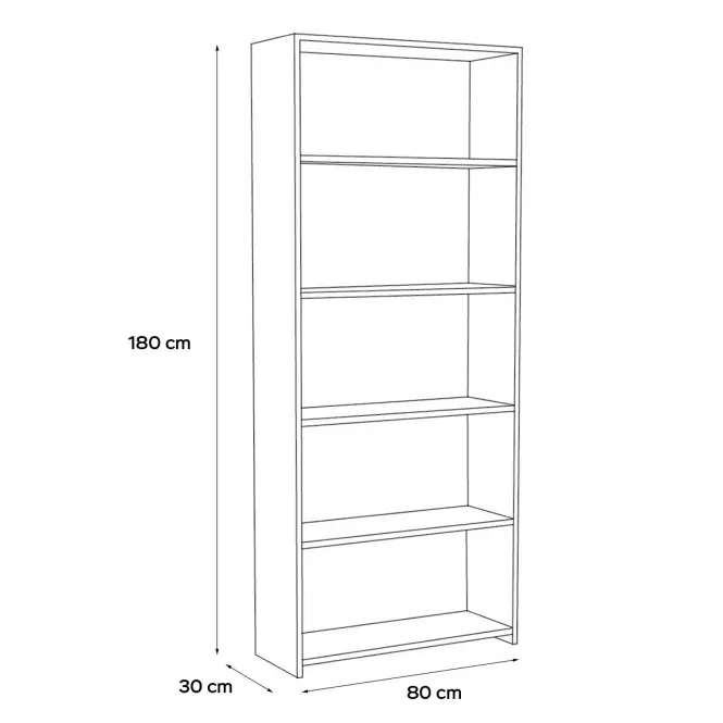 Regál Zoe 80 Sonoma,2