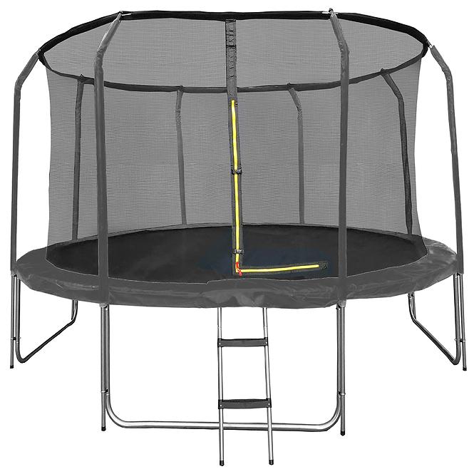 Kerti trambulin COMFORT létrával 366cm fekete