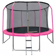 Kerti trambulin COMFORT létrával 305cm rózsaszín