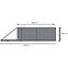 SZAFIR tolókapu balos 149X400 W01362,2