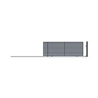 SZAFIR tolókapu szár nélkül balos 152X400 W01366