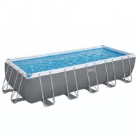 Szögletes medence kerettel és kiegészítőkkel 6.40x2.74x1.32m 5612b