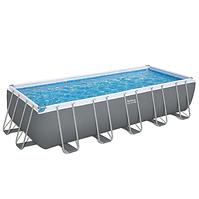 Szögletes medence kerettel és kiegészítőkkel 6.40x2.74x1.32m 5612b