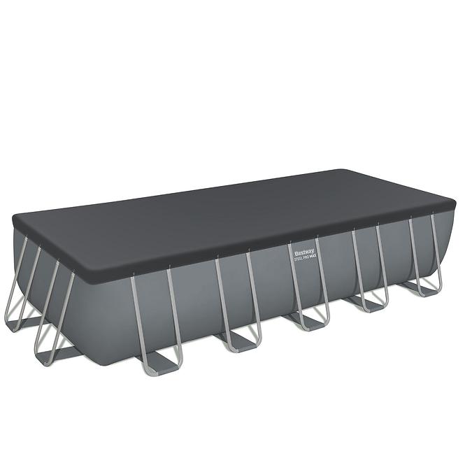 Szögletes medence kerettel és kiegészítőkkel 6.40x2.74x1.32m 5612b,5