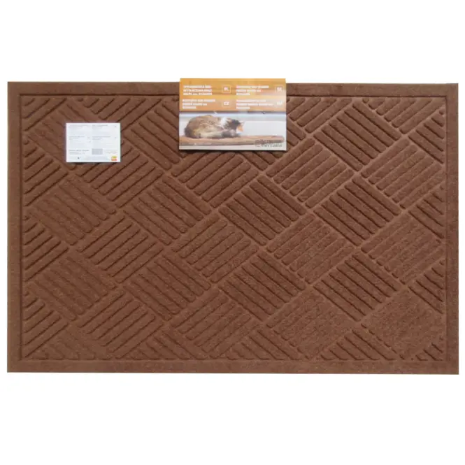 Lábtörlő Eco dombornyomott barna 60x90 Eco6090,2
