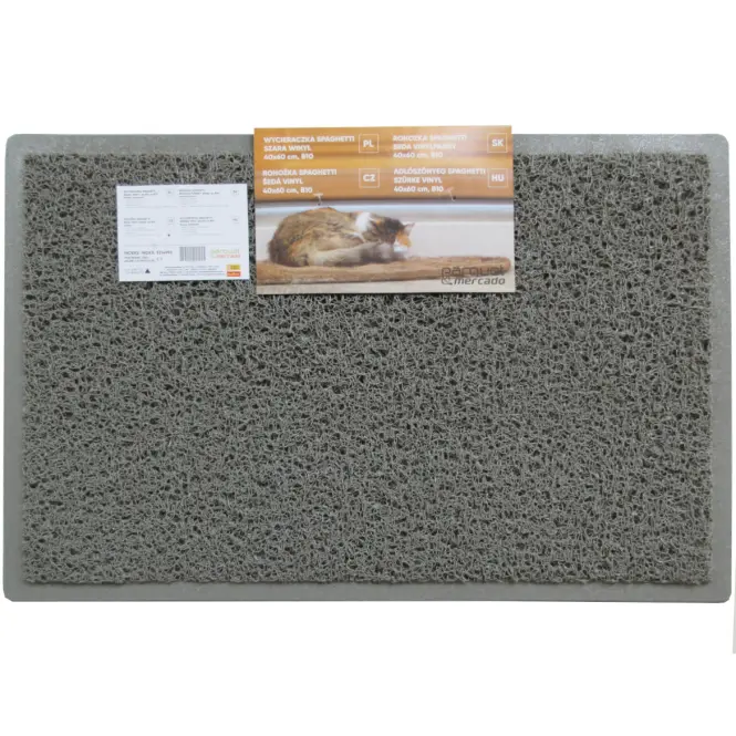 Lábtörlő Spagetti szürke vinyl 40x60 Cmb10,2