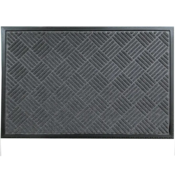 Lábtörlő dombornyomott Anthracite Premium 60x90