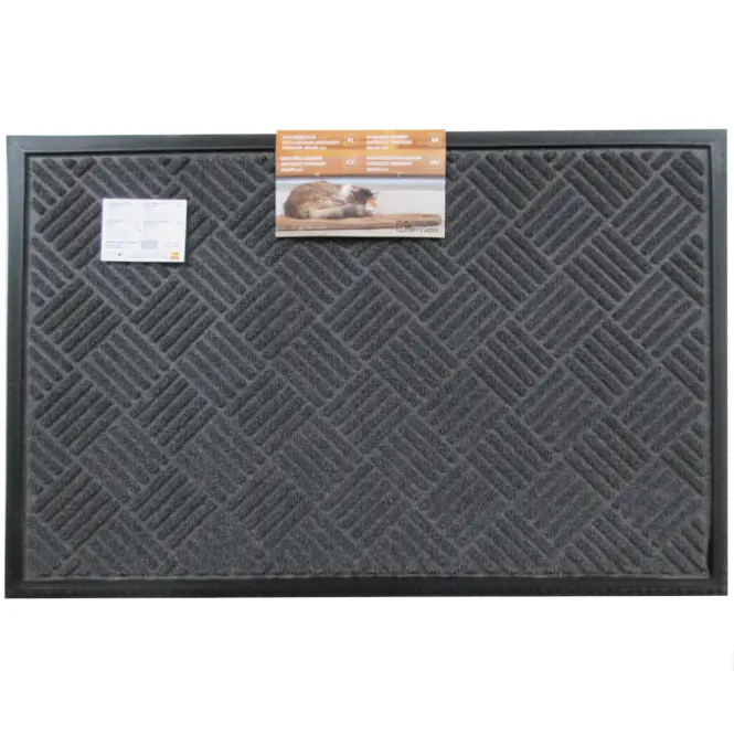 Lábtörlő dombornyomott Anthracite Premium 60x90,2