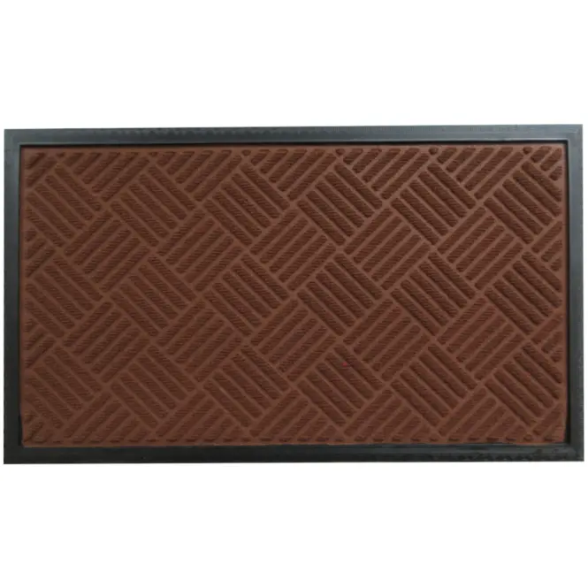 Lábtörlő dombornyomott barna Premium 45x75 Cmrb45750