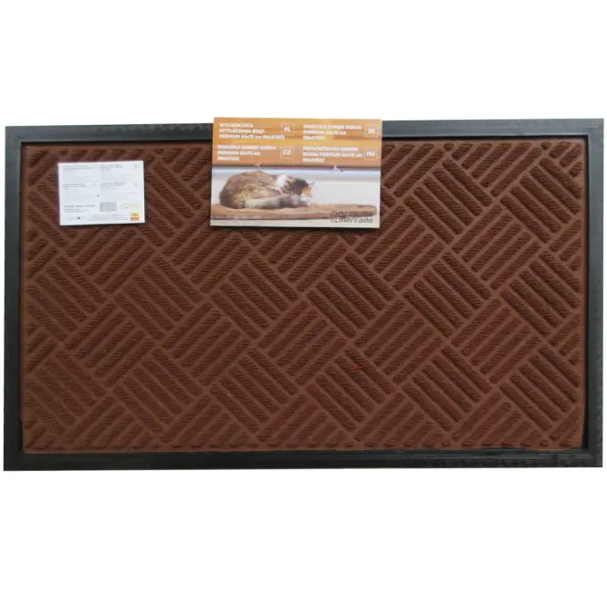 Lábtörlő dombornyomott barna Premium 45x75 Cmrb45750,2